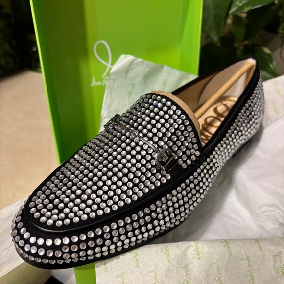 Sam Edelman Loraine Glitz Black Loafer - Picture 9 of 13